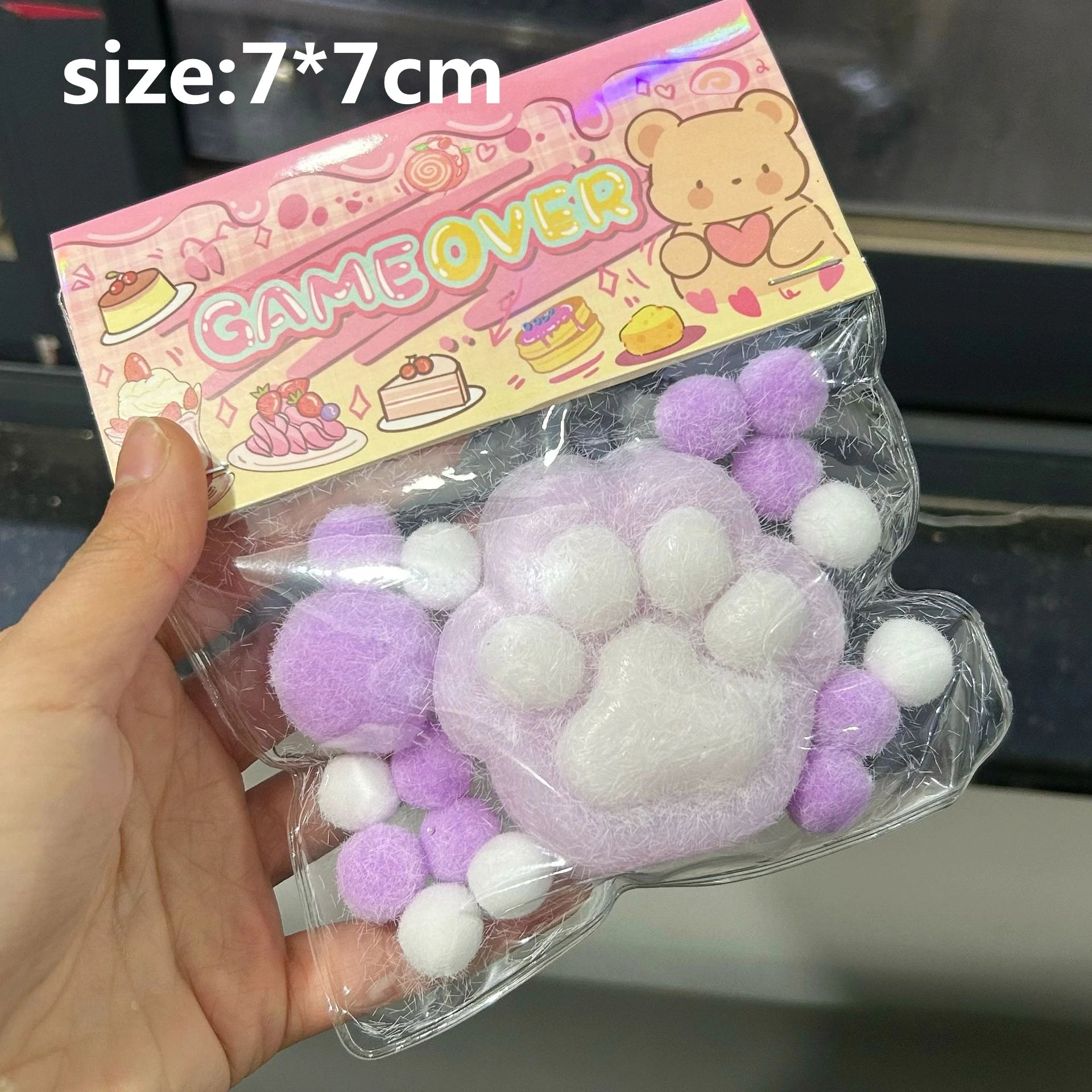 These soft, squishy, brightly colored fidget toys are the perfect stress relieving toys. The cats paw shape is super cute.