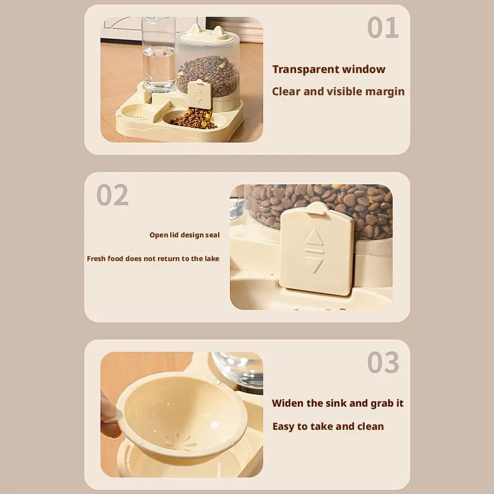 Automatic Cat Feeder And Waterer All-in-One Pet Food Water Dispenser Large Capacity Food Storage Dispenser Pet Supplies
With 4 colors to choose from these stylish feeders will fit any Decor.