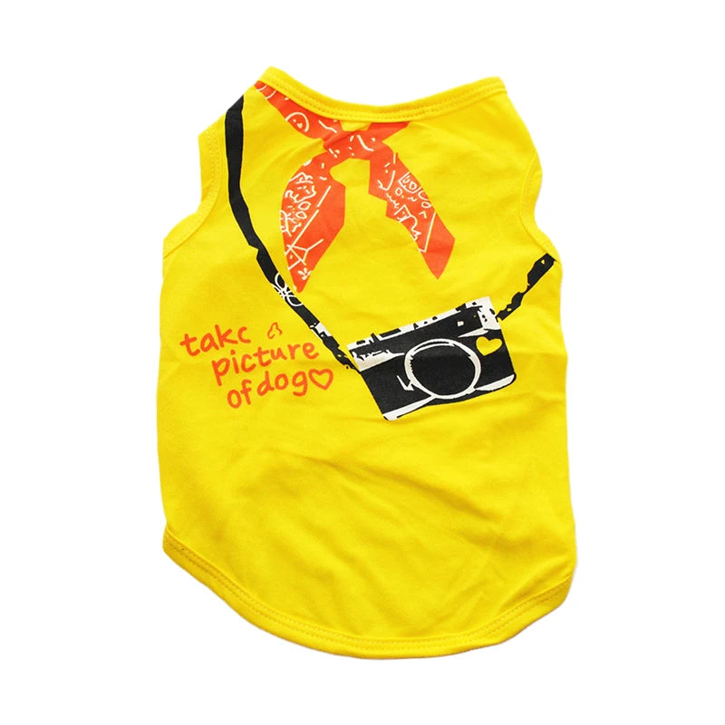 100% Cotten Printed T-Shirts     These Adorable Shirts Come in Sizes XS-L.   With A Variety of Prints to choose from you can match your fur baby with your style or mood for the day.