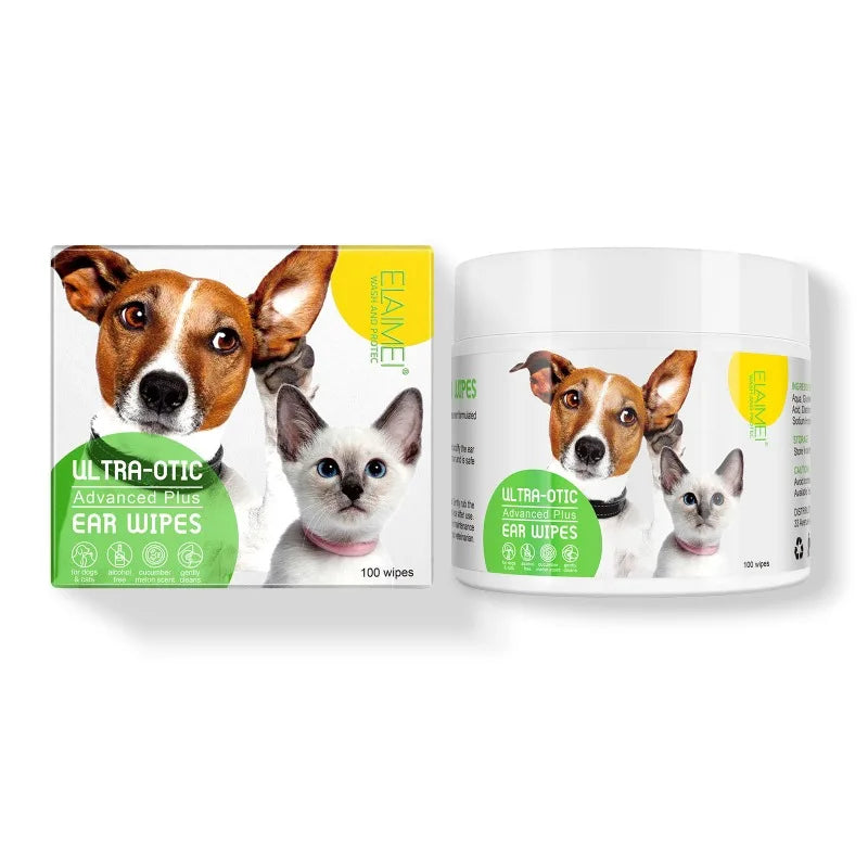 Pet ear cleaning cotton pads These pads can be used for cats, dogs or any small furry friend. They make cleaning their ears super simple. With less bulk than a ordinary rag, its easier to get into even the smallest of ears.