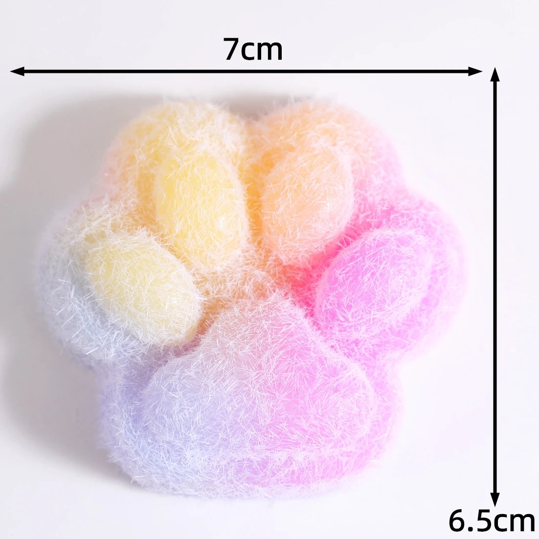 These soft, squishy, brightly colored fidget toys are the perfect stress relieving toys. The cats paw shape is super cute.
