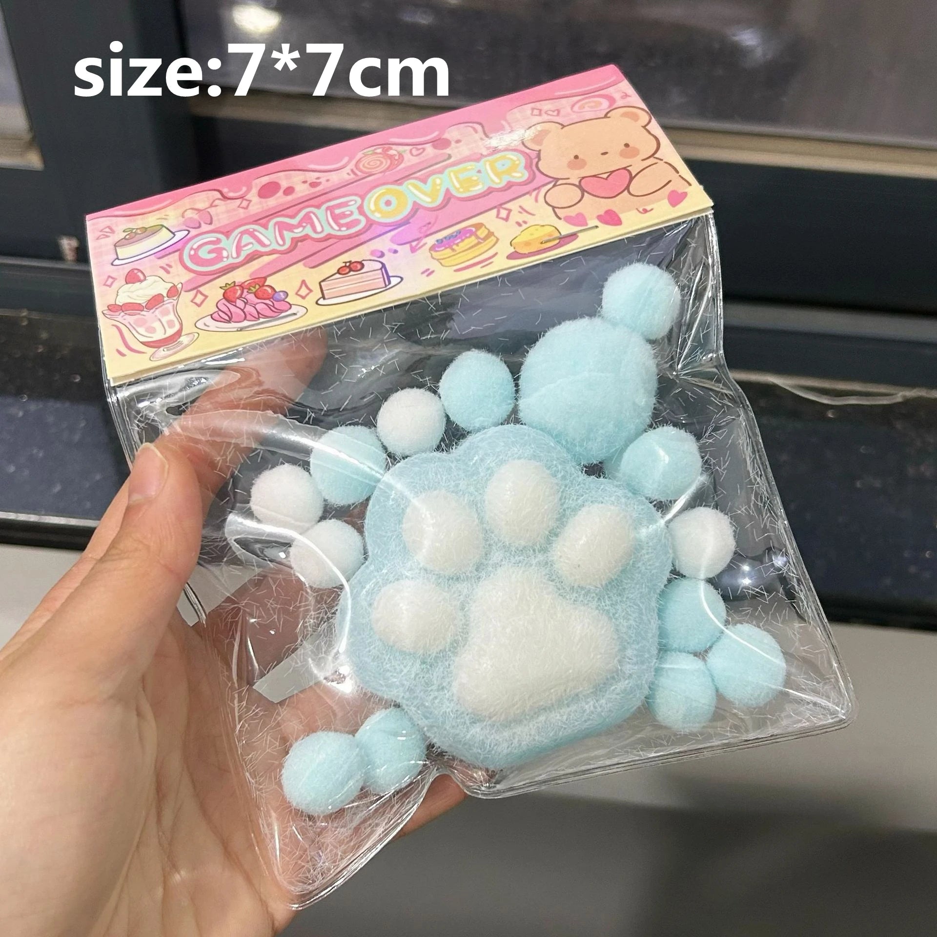These soft, squishy, brightly colored fidget toys are the perfect stress relieving toys. The cats paw shape is super cute.