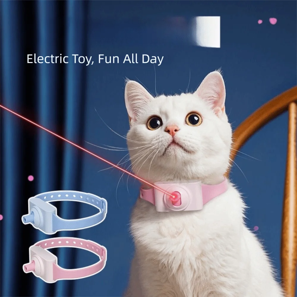 Automatic Cat Laser Light Collar.  This Lightweight Collar can Bring Hours of Joy to Your Cats.
