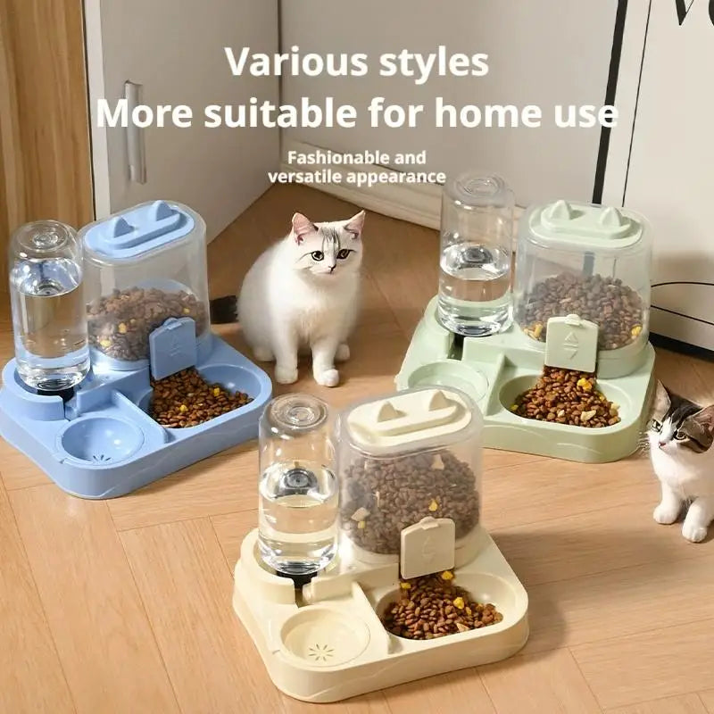 Automatic Cat Feeder And Waterer All-in-One Pet Food Water Dispenser Large Capacity Food Storage Dispenser Pet Supplies
With 4 colors to choose from these stylish feeders will fit any Decor.