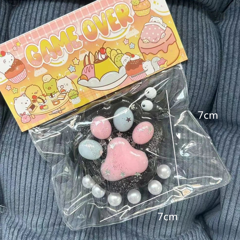 These soft, squishy, brightly colored fidget toys are the perfect stress relieving toys. The cats paw shape is super cute.