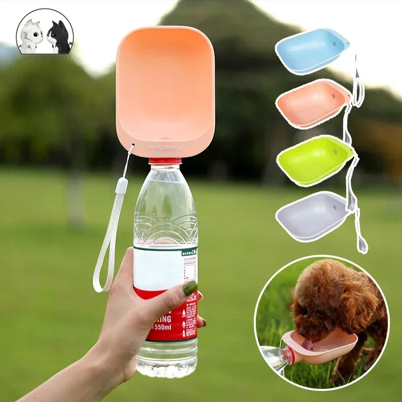 Dog Travel Water Bottle  Don't let your fur baby get overheated. These travel bowls make it super easy to keep them hydrated when they are out for a day of fun or travel. You can use these bowls with any water bottle.