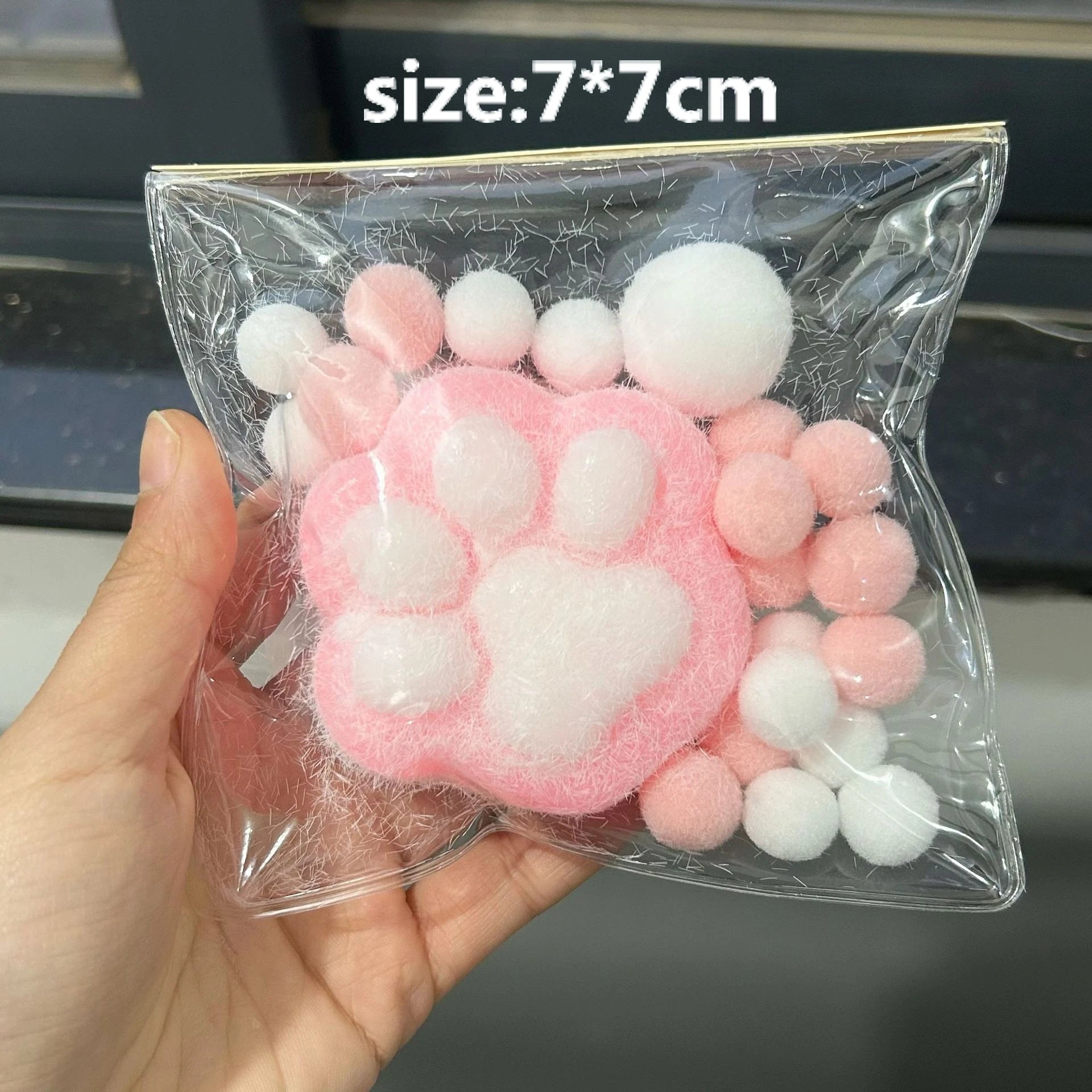 These soft, squishy, brightly colored fidget toys are the perfect stress relieving toys. The cats paw shape is super cute.