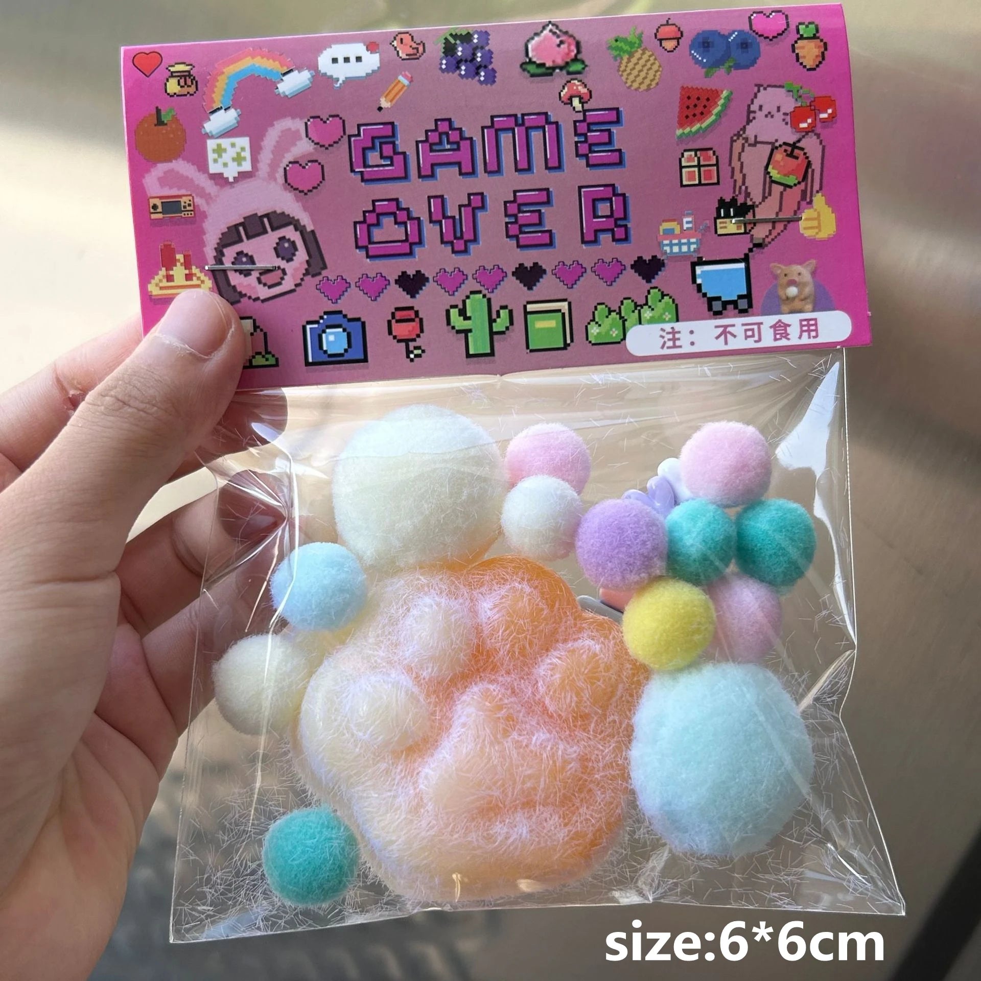 These soft, squishy, brightly colored fidget toys are the perfect stress relieving toys. The cats paw shape is super cute.