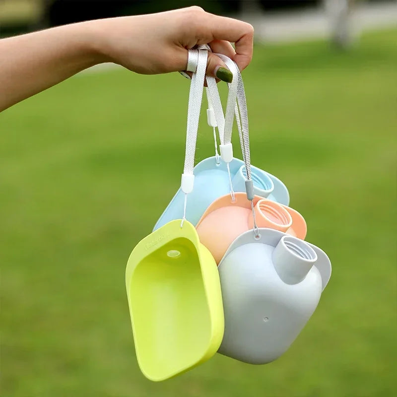 Dog Travel Water Bottle  Don't let your fur baby get overheated. These travel bowls make it super easy to keep them hydrated when they are out for a day of fun or travel. You can use these bowls with any water bottle.