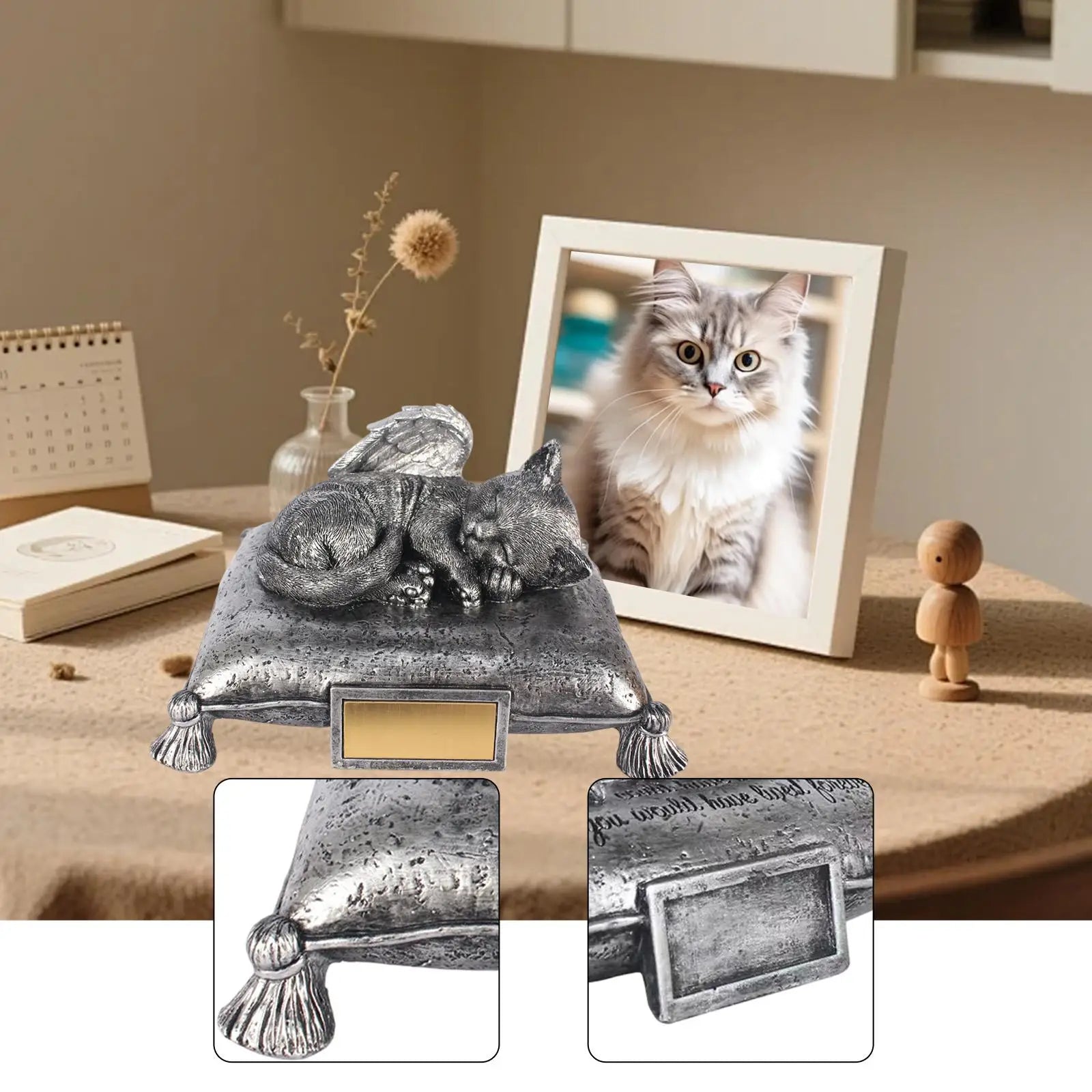 Pet Cremation Urn Funeral Urn Pet Supplies Souvenir Resin Memories Figurine
