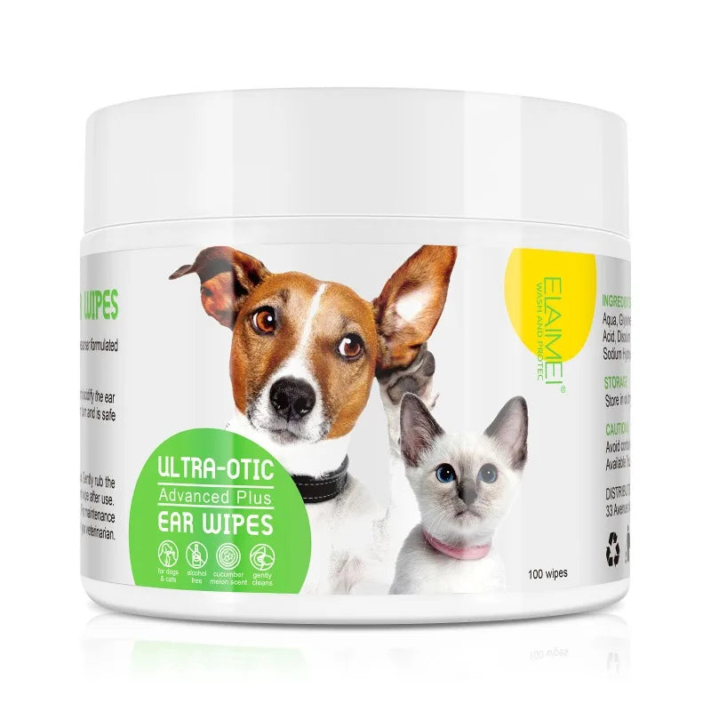 Pet ear cleaning cotton pads These pads can be used for cats, dogs or any small furry friend. They make cleaning their ears super simple. With less bulk than a ordinary rag, its easier to get into even the smallest of ears.