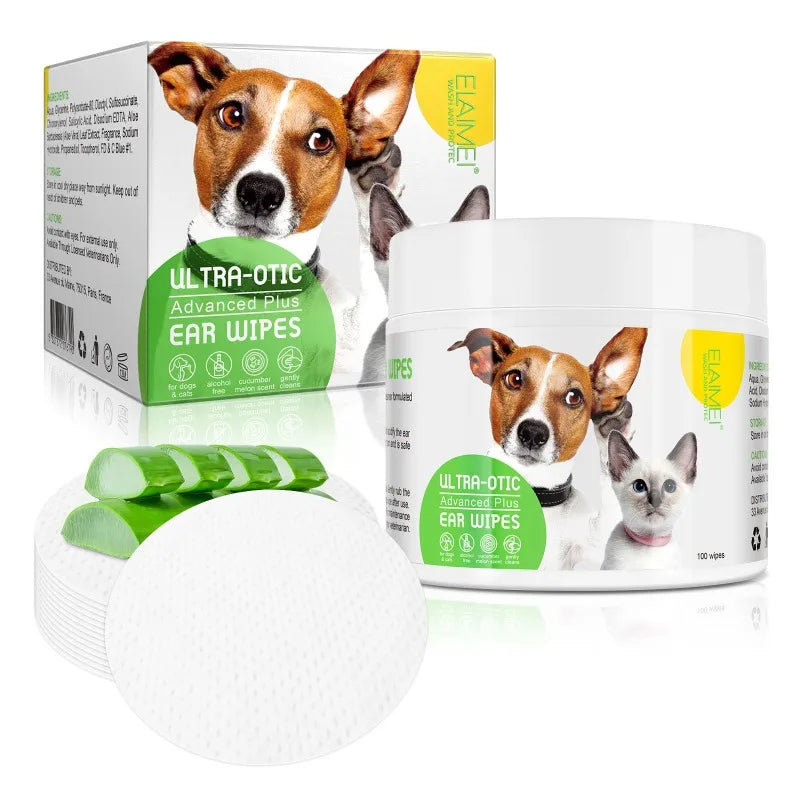 Pet ear cleaning cotton pads These pads can be used for cats, dogs or any small furry friend. They make cleaning their ears super simple. With less bulk than a ordinary rag, its easier to get into even the smallest of ears.