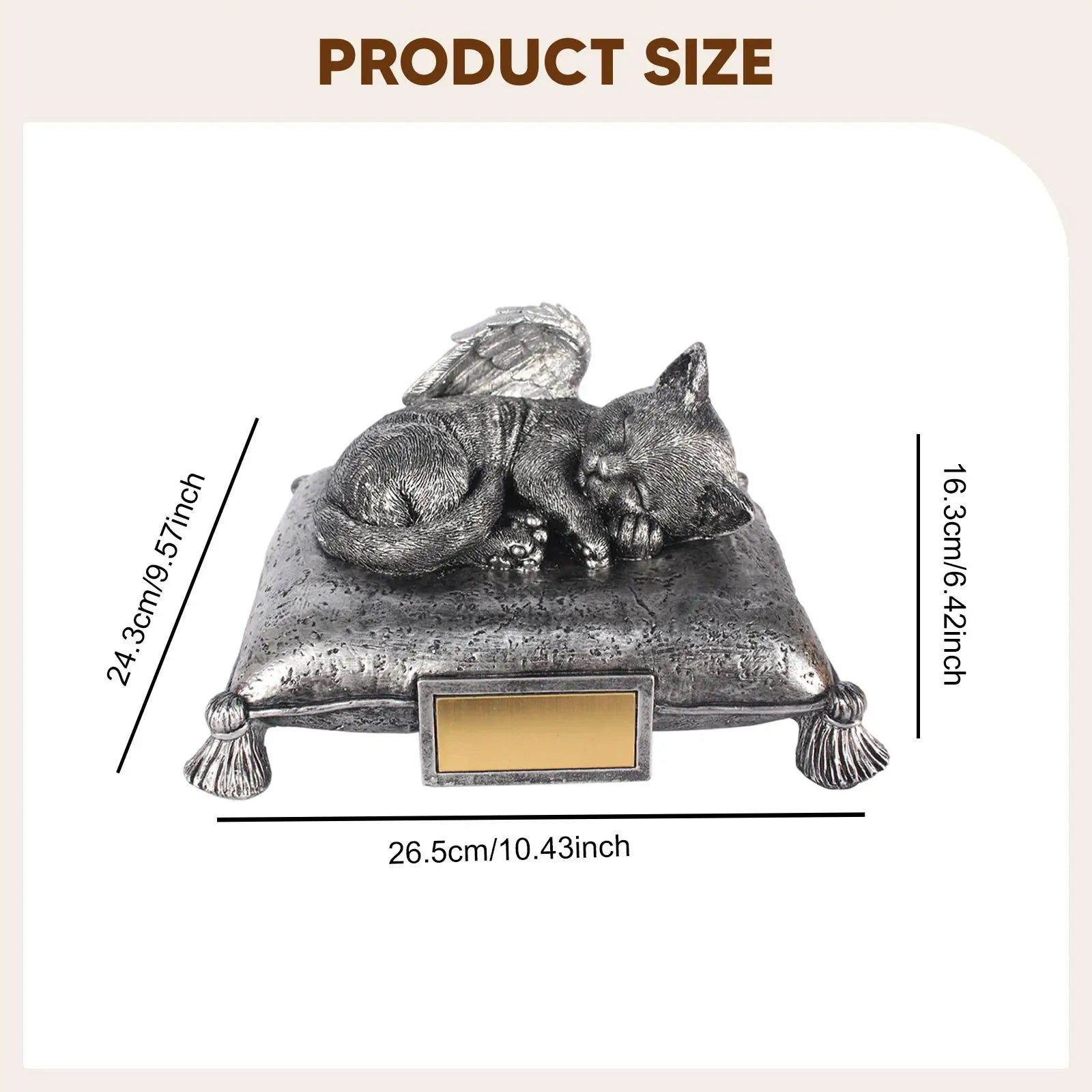Pet Cremation Urn Funeral Urn Pet Supplies Souvenir Resin Memories Figurine